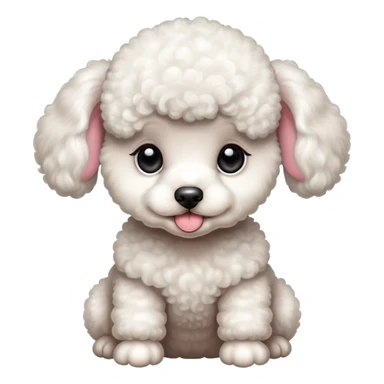 Baby French poodle  sticker