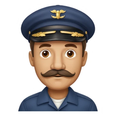 viejo bigote gorra sticker