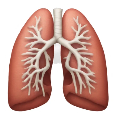 Realistic pair and of lungs  sticker