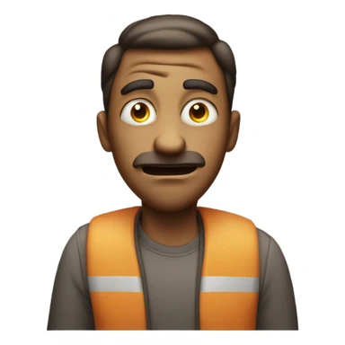 Silly guy with eyes crossed and tongue out sticker