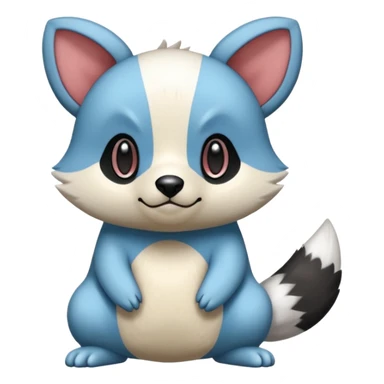 Teddiursa-Minccino-Oshawott-Obstagoon-fusion  sticker