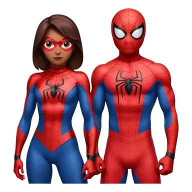 spider man and spider women sticker