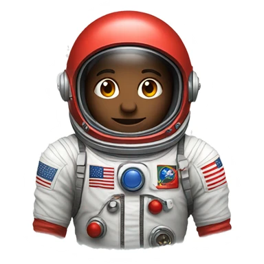 red astronaut  sticker