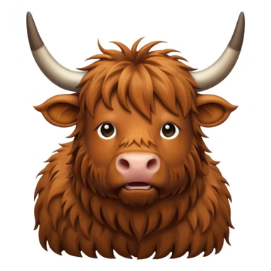 highland cow  sticker