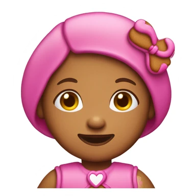 Gingerbread girl pink sticker