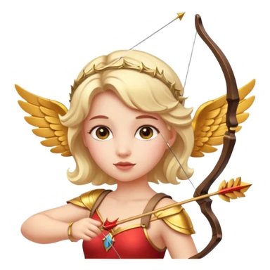 Cupid queen sticker