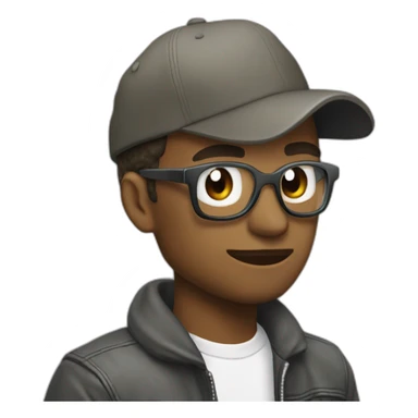 Emoji du rappeur français ademo sticker
