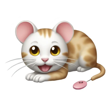cat's toy mouse sticker