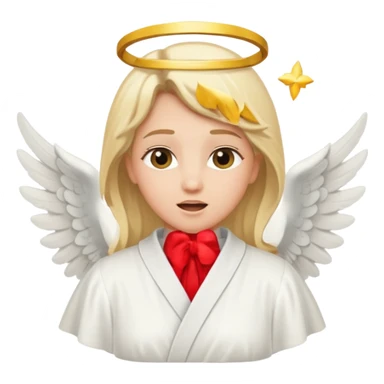 singing angel sticker