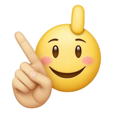 Smiley face emoji with hand flipping middle finger  sticker