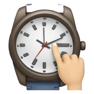 Mano reloj sujetando mi celu sticker