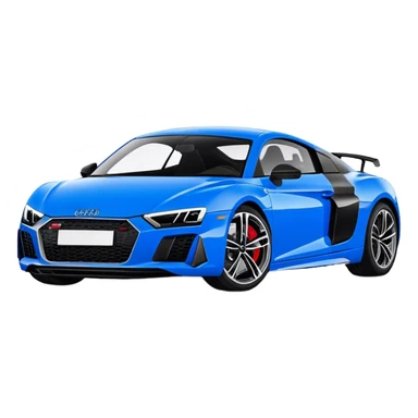 Audi R8 - Audi (Model Year: 2022)(Iconic Blue and Black) sticker