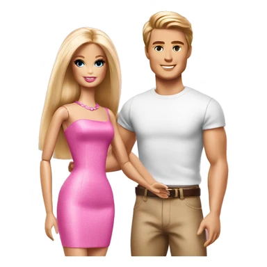 Barbie and Ken sticker