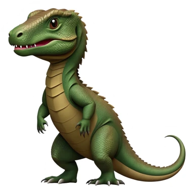 cinematic-komodo-dragon-realistic-full-body-standing-emoji,-massive-scaled-body-poised-with-quiet-power,-rough-textured-skin-dark-green-and-brown,-head-tilted-dramatically,-long-forked-tongue-flicking-out,-simplified-yet-realistic-focused-features,-highly-detailed,-glowing-with-an-almost-sarcastic-glow

 sticker