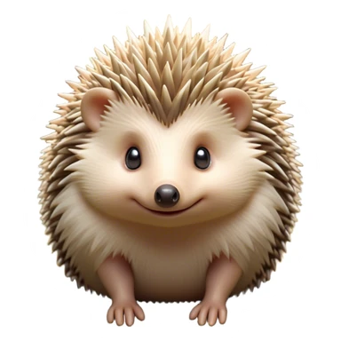 Cinematic Adorably Cute Hedgehog Portrait Emoji, Poised with a round, spiky yet cuddly body and bright, curious eyes peeking from beneath a soft array of quills, Simplified yet irresistibly adorable features, highly detailed, glowing with a warm, gentle forest glow, high shine, lively and endearing, stylized with an air of woodland cuteness, soft glowing outline, capturing the essence of a playful hedgehog that appears ready to scurry out of the screen with delightful charm! sticker