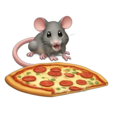 pizza ratón sticker