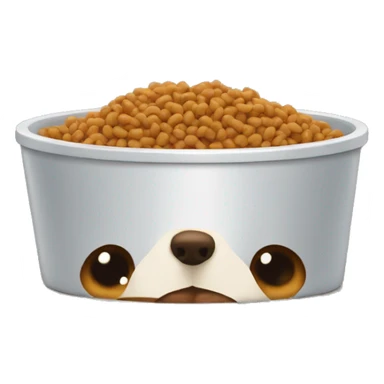 dog food bowl sticker