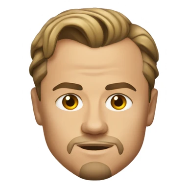 Leonardo Dicaprio with a Receding Hairline sticker
