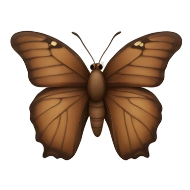 Brown butterfly  sticker