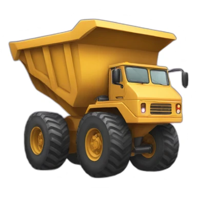 Big dumptruck woman sticker