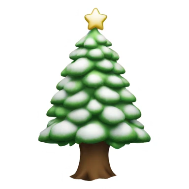 christmas tree with snow sticker