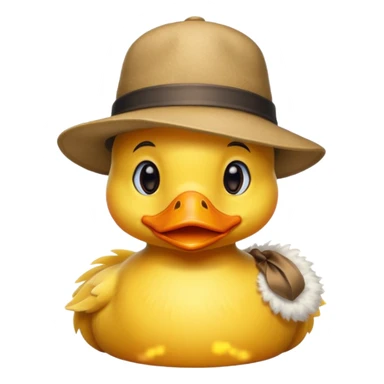 duck wearing a hat sticker