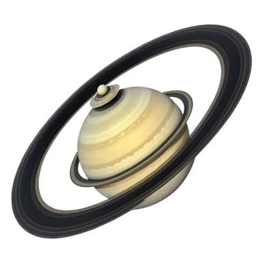 3d style saturn sticker