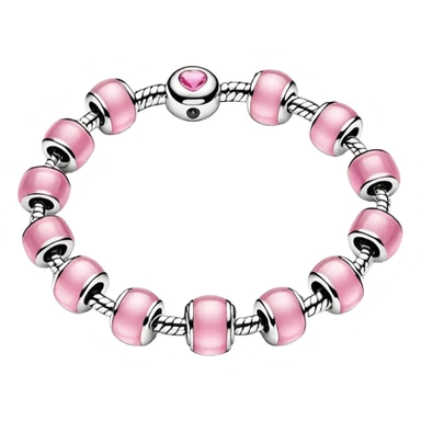 Pulsera pandora rosa sticker