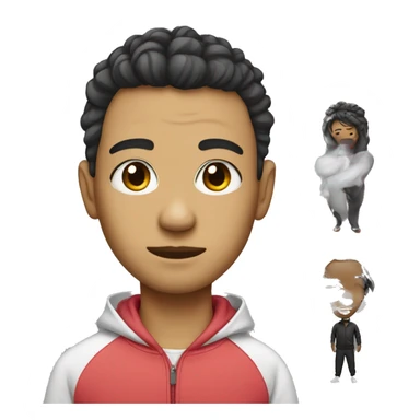 Shi zu with false lashes on and a sweat suit on sticker