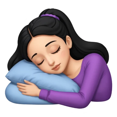 Ariana Grande sleeping with black hair  sticker