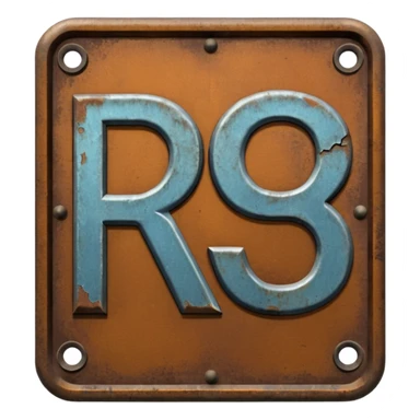 a sign with "RCH" written on it in capital letters sticker