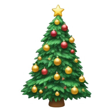 An aesthetic Christmas tree sticker