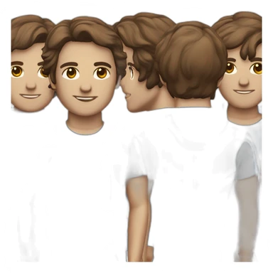 retro 70s blue and red gym clothes for a modern white uni male student sticker