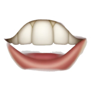 Smiley biting lip  sticker