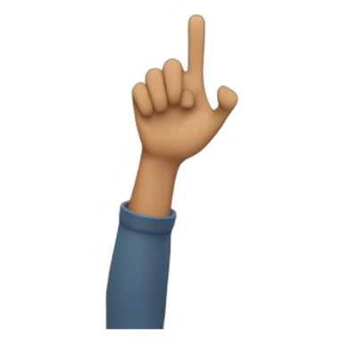 person raising their arm at 90 degrees sticker