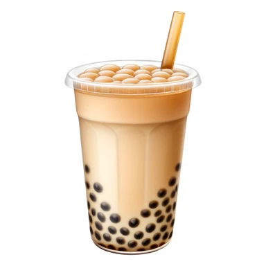 bubble tea with tapioca pearls sticker