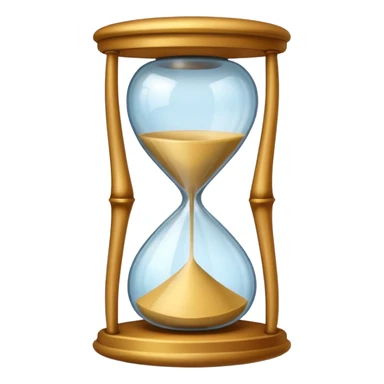 a mix between two emojis - hourglass morphing into checkmark  sticker