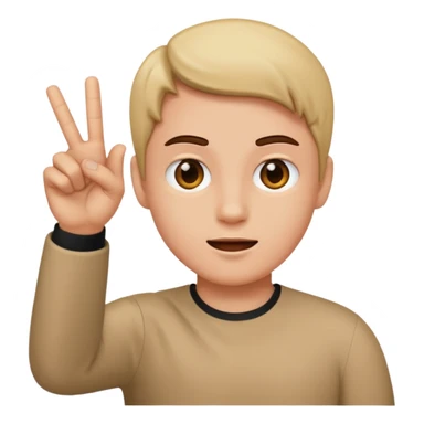 Flipping someone off  sticker