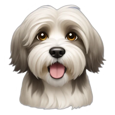 Dog havanese full height sticker