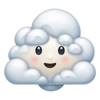 faceless cloud sticker