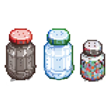 salt and pepper shaker sticker