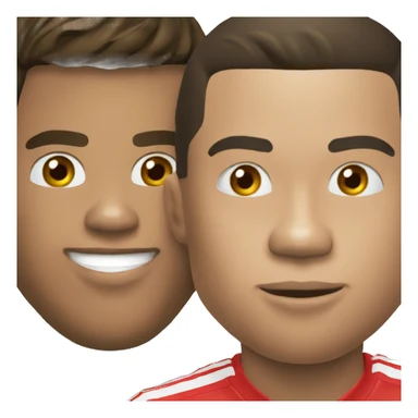 Cristiano Ronaldo with Mbappe sticker