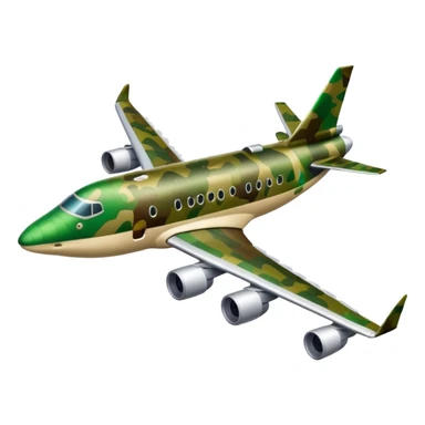 Airplane with crocodile head sticker