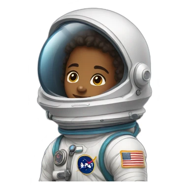 Astronaut kid sticker