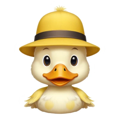 duck wearing a hat sticker