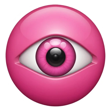 eyeball pink is my new apple sticker