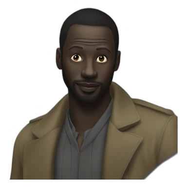 Omar Sy deguisait en lupin sticker