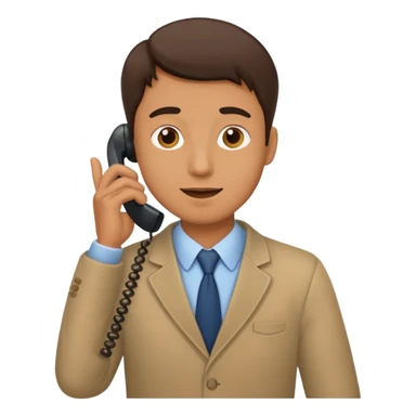 a man calling on the phone sticker
