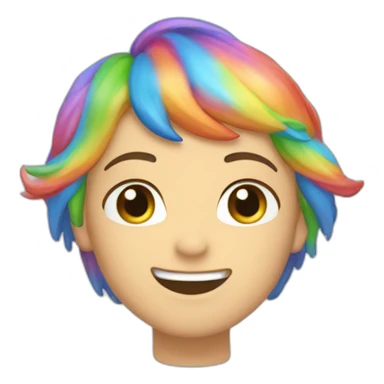 Cœur arc-en-ciel sticker