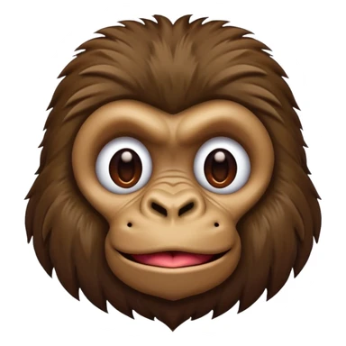 Gorilla with heart eyes sticker